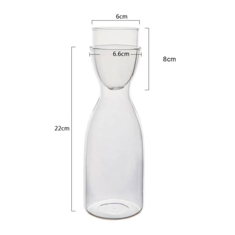 

Привет, скандинавская прозрачная стеклянная бутылка для воды с цветочным набором чашек, креативная простая домашняя чашка для сока, термостойкий кувшин для холодных напитков прозрачный