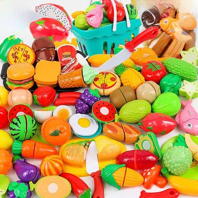 Free Shipping: Children's Playhouse Fruit & Veggie Cutting Kitchen Toy Set for Boys & Girls - Interactive Early Education Gift