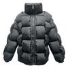Ladies' Loose Comfortable Casual Fashionable Stand Up Collar Solid Color Long Sleeved Down Jacket