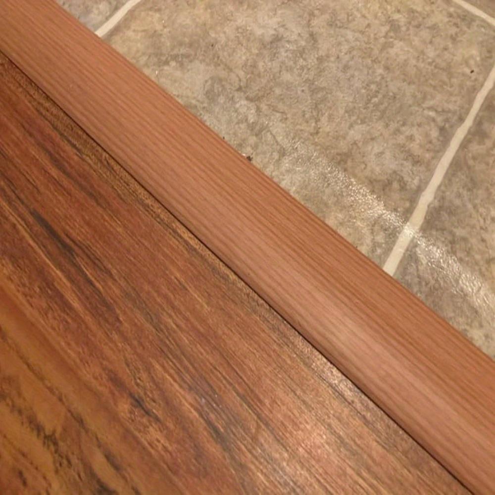 1pc Self-Adhesive Wood Grain Floor Edge Strip - Perfect for Door Seam Accent, and Matte Surface Application, Door Stitching Accessories, Home Decor