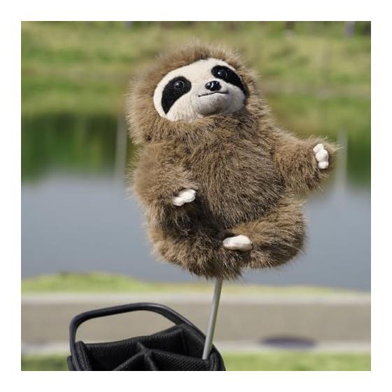 Golf Head Cover Sloth Character Head Cover Driver Cover Driver Head Cover Animal Head Cover Plush Driver Cover