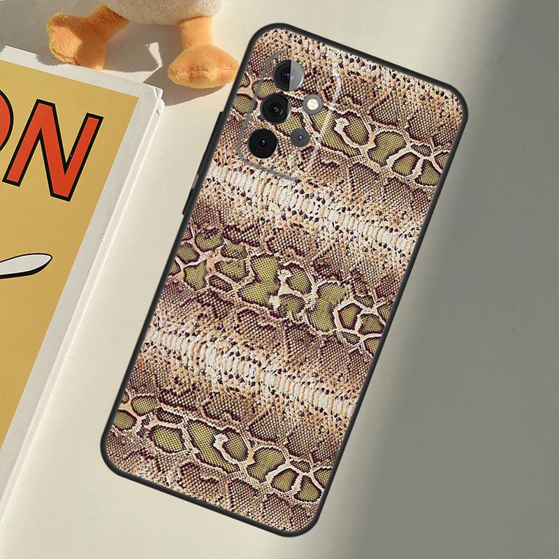 Snake Skin For Samsung Galaxy A33 A36 A56 A26 A16 A15 A55 A53 A35 A22 A32 A52 A54 A34 A14 A05 A06 Case