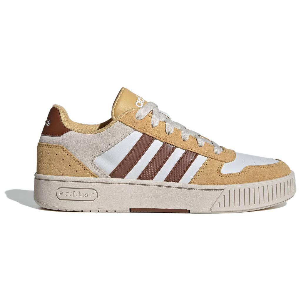 Adidas D PAD CLASSIC Anti Slip Wear Resistant Low Top Skateboard Shoes Unisex White Brown Yellow Sneakers JP8235