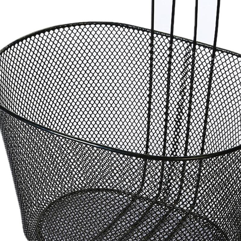 Cesto Metallico per Bici Resistente Comodo Deposito Cesto Anteriore per Bici Gite in Famiglia Accessorio per Bici