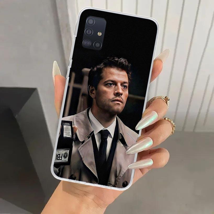 Angel Castiel Supernatural Phone Case for Samsung Galaxy A52 A32 A22 A12 A02S A50S A30S A10S Note 20 Ultra 10 Plus S10 A31 A20 A