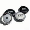 4Pcs 77MM Outer Wheel Hub Center Caps with 72MM Fix Clips, Sport Edition Logo Emblem Dustproof Rim Hubcaps, Universal Car Exterior Mod Accessories