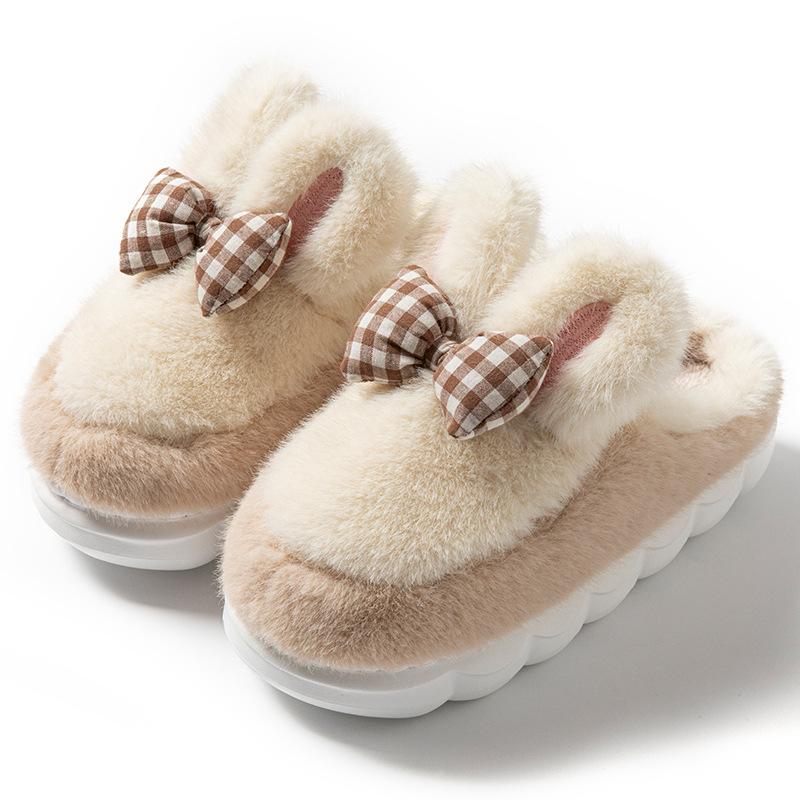Cartoon cute cotton shoes autumn and winter indoor home warm and comfortable plush household cotton slippers