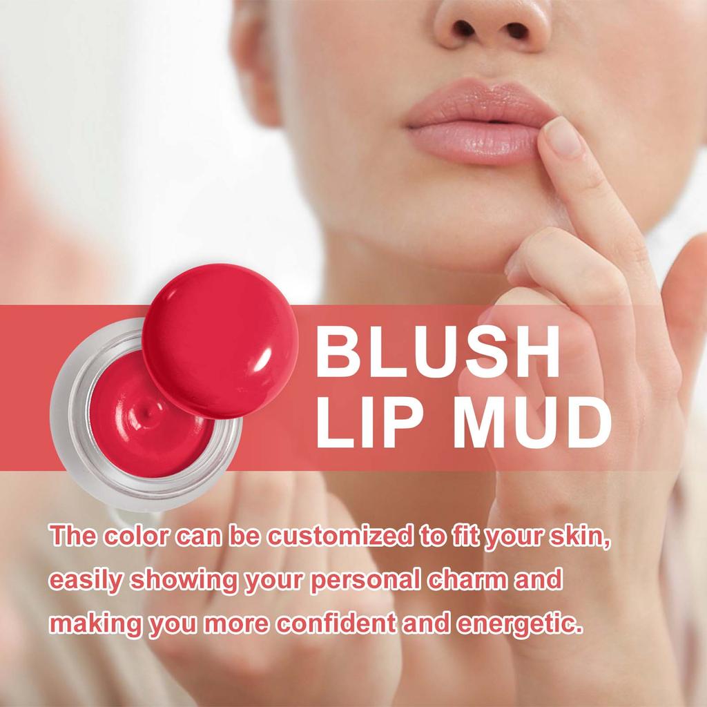 EELHOPE Blush Lip Gloss Stick Multi-Functional Makeup Lightweight Velvet Blush Lip Gloss Contour Suitable for Face and Lips 7g