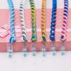6PCS/lot Rainbow Color Headband Cute Girls Hair Band Crystal Long Elastic Hair Bands Headwear Hair Accessories