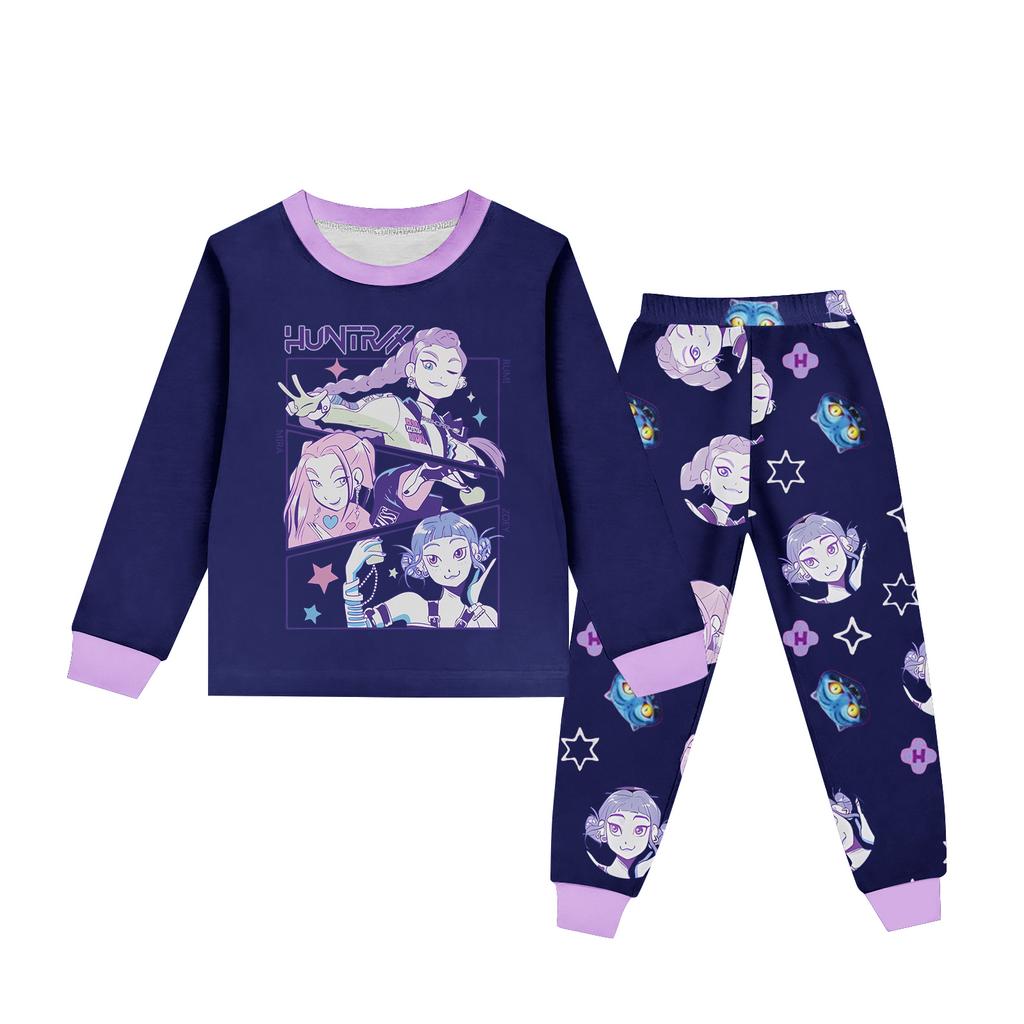 Children's Round Neck Long Sleeve Cartoon Suit