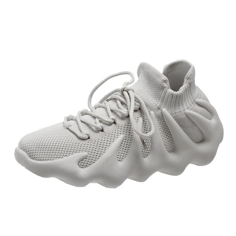 2025 nové létající tkané chobotnice ležérní sportovní boty korejská verze trendy párové boty prodyšné vulkanické ponožky pánské a dámské boty