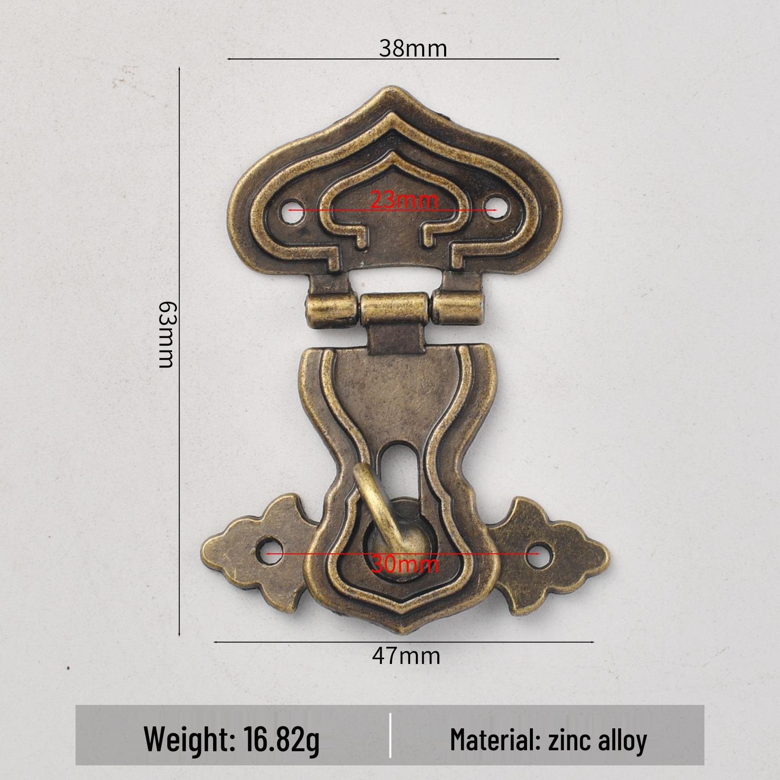 Китайский ретро сплав Тыква Деревянная коробка & Чемодан Замок Петля Пряжка