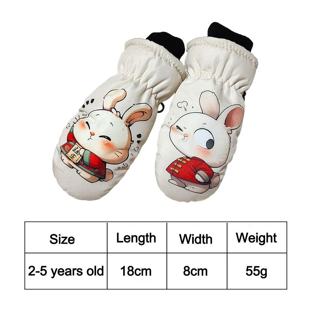 Warm Snow Gloves Non-slip Kids Winter Mittens Fashion Children Ski Gloves  Children Kids
