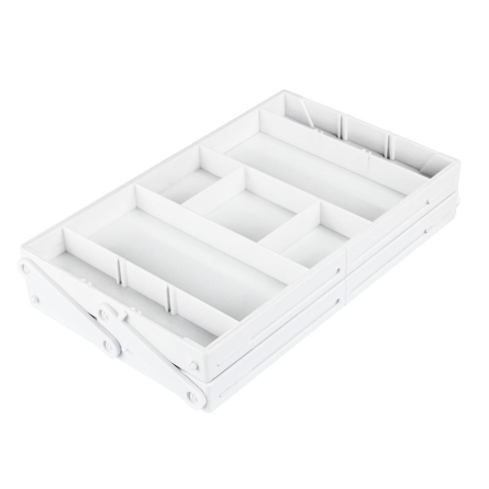 2/3 Tier Expandable Storage Tray Adjustable Flatware Storage Divider  Cosmetics Utensils