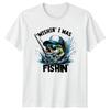 Wishin I Was Fishin TShirt Bass Fishing Angler Birthday Gift For Him And Her