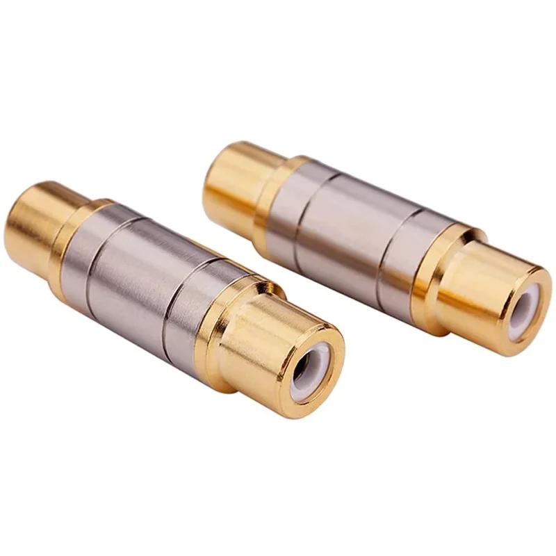 2/4/10Pcs RCA Connector Female To Female Plug Socket Converter Adapter for AV Microphone Audio Speaker Amplifier