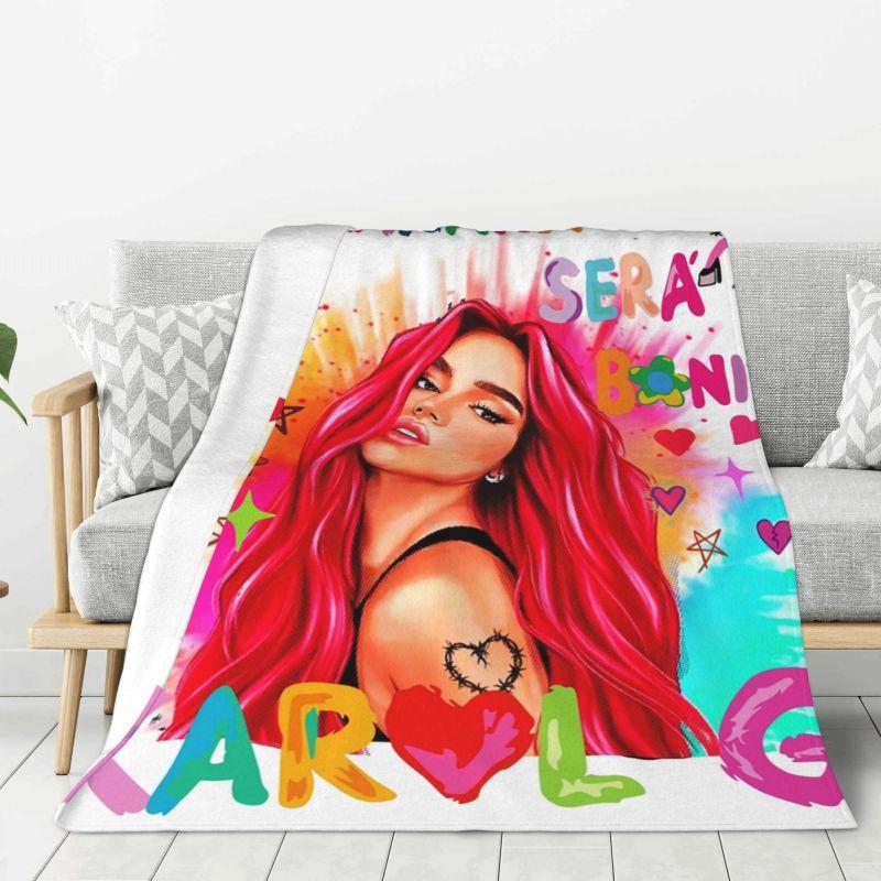 Custom Manana Sera Bonito Karol G Blanket Warm Fleece Soft Flannel Throw Blankets for Bed Couch Home Autumn