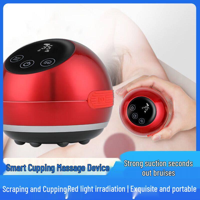 

Guo Ge Electric Gua Sha & Cupping Massager: Universal, Automatic Meridian Brush for Home Use One Unit