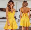 Backless Dress High Waist Suspender Dress