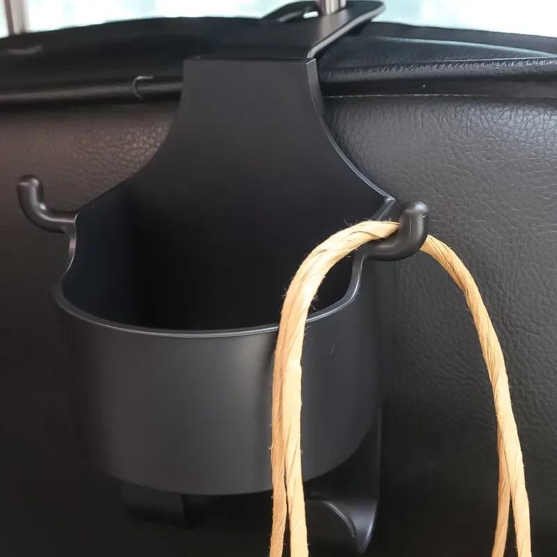 Seat Hook with Drink Holder Car Headrest Organizer Car Seat Hook Car Drink Holder Multifunctional Drink Pocket Car Interior Accessories