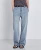 KIIMUIR (Women) Semi-Wide Summer Denim Pants_Sky Blue