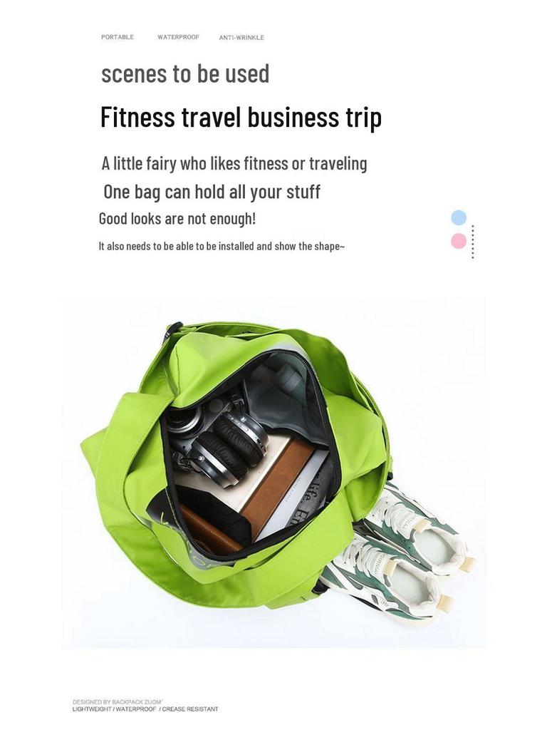 Waterproof Sports & Fitness Travel Bag for Men & Women - Large Capacity, Wet/Dry Separation, Ideal for Swimming & Storage