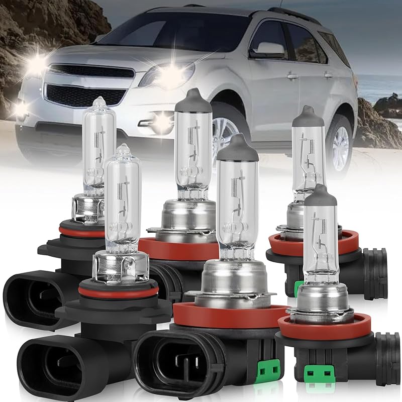 9005 H11 Halogen Headlight Bulbs For Toyota Prius 2010-2011 High Performance Halogen Car Headlight Bulb for Brighter Light, 9005 High Beam+H11 Low