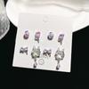 Exquisite and Compact Alloy Set Earrings, Sweet, Niche, Simple, New Style Stud Earrings, Versatile Butterfly-shaped Earrings