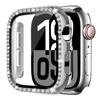 Apple S10/11 Protective Rhinestone Case, 42/46mm, Single Row Hollow Design.