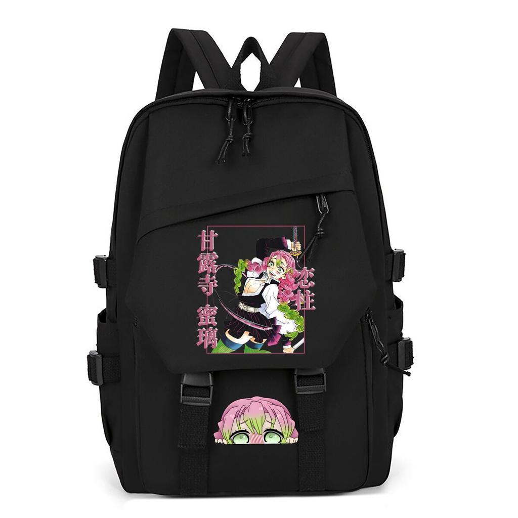 Large Capacity Schoolbag with Shoulder Strap; Student Three-piece Pencil Case Set