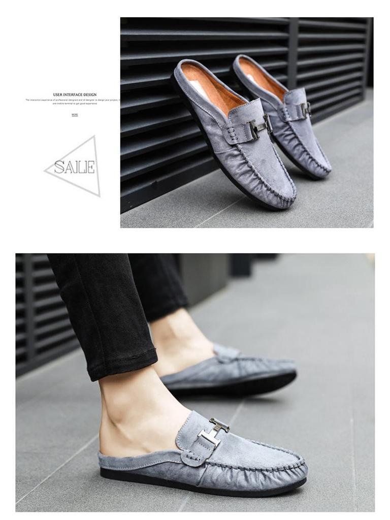 Letní móda Pánské lehké prodyšné nazouvací mokasíny