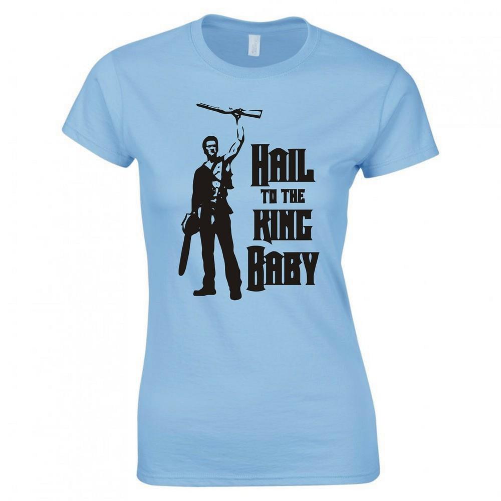 Inspired By The Evil Dead Hail To The King Baby Ladies Skinny Fit Tshirt S