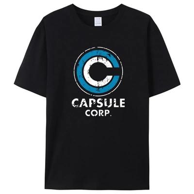 Herren Kurzarm Neu Lustig Kapsel Corp Aufdruck T-Shirts Baumwolle Locker Atmungsaktiv Grafik T-Shirts Lässig Streetwear Oberteile Herrenbekleidung