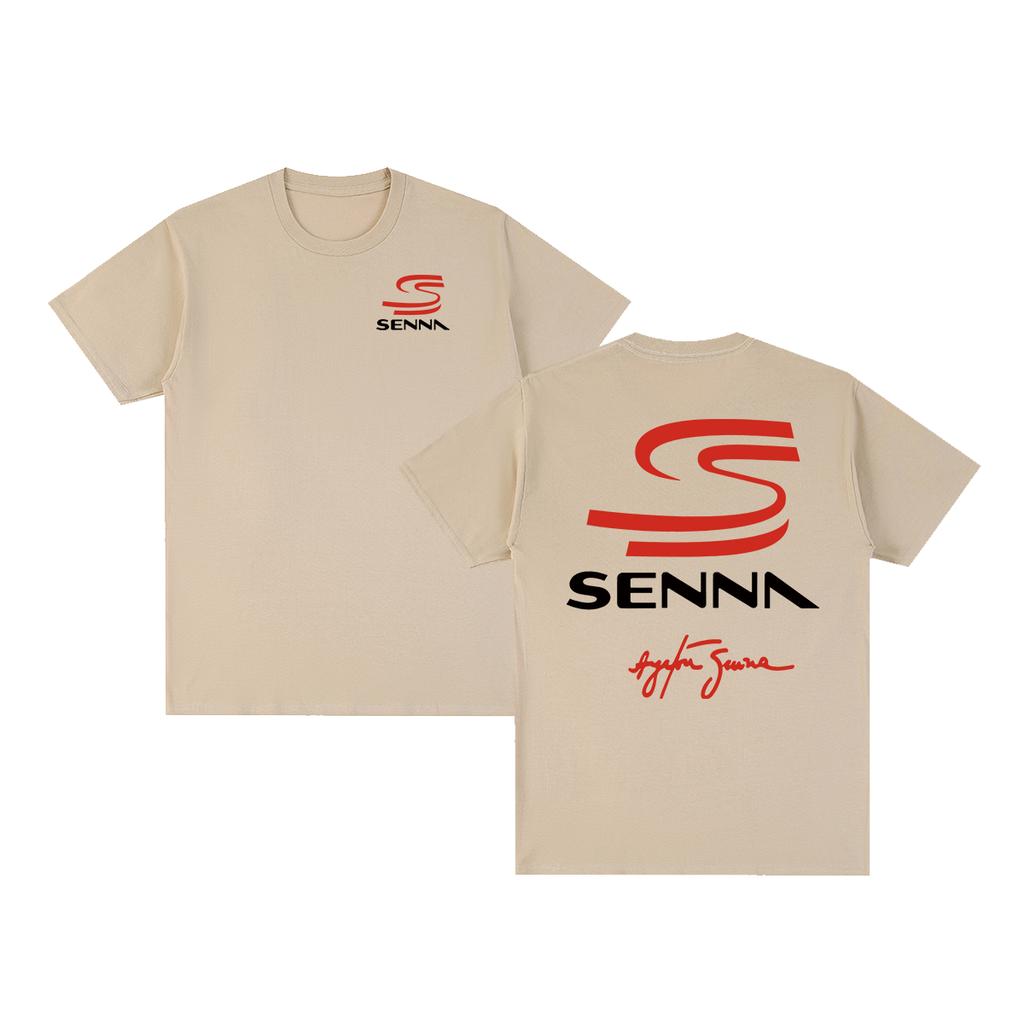 Ayrton Senna Vintage Tshirt Racing Brazilian Graphic Oversized Breathable Cotton Men T Shirt New Tee Tshirt Womens Tops