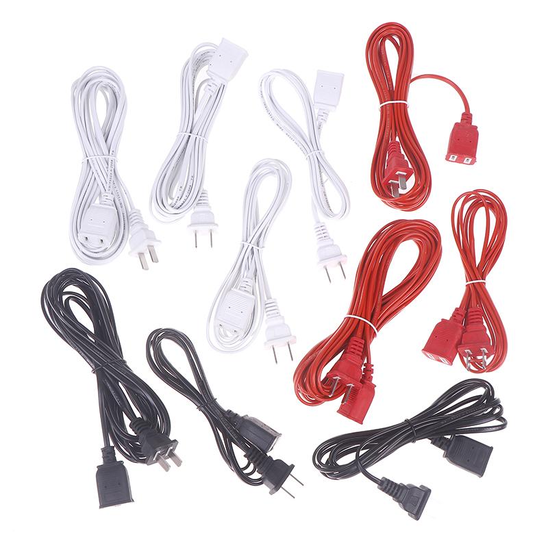 Power Extension Cord 2/3/5M AC Power Cord Line With ON/OFF Switch Button Cable Wire Two-pin Plug Cable Extension Cords Adapter