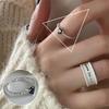 VENTFILLE 925 Sterling Silver Love Heart Vintage Ring For Female Gift Punk Rock Geometric Jewelry Accessories Dropshipping