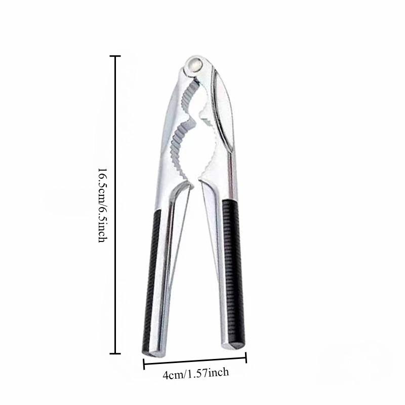 Rostfreies Nussknacker-Set - Tragbarer Nussknacker, Küchenmaschine mit Schäler, Walnuss- & Muschelschäler