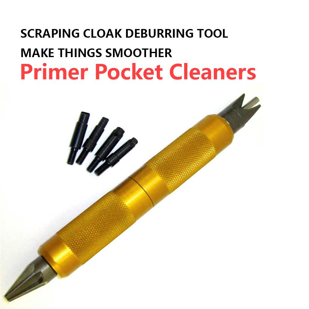 Case Prep Multitool Case Chamfer Deburring Hand Tools for Reloading Primer Pocket Cleaners Reamers for Removing Crimps
