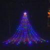 New Hot Selling LED Pentagram Waterfall Light Flowing Tail Lamp Christmas Decorative Light, Courtyard Star Light String