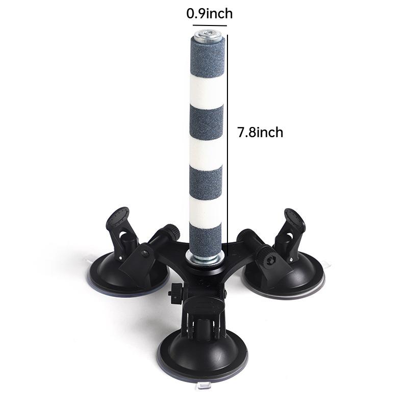 Suction Cup Bird Perch Quartz Sand Trimming Paws Triple Powerful Suction Cups Ideal Bird Window Perch for Any Smooth Surface
