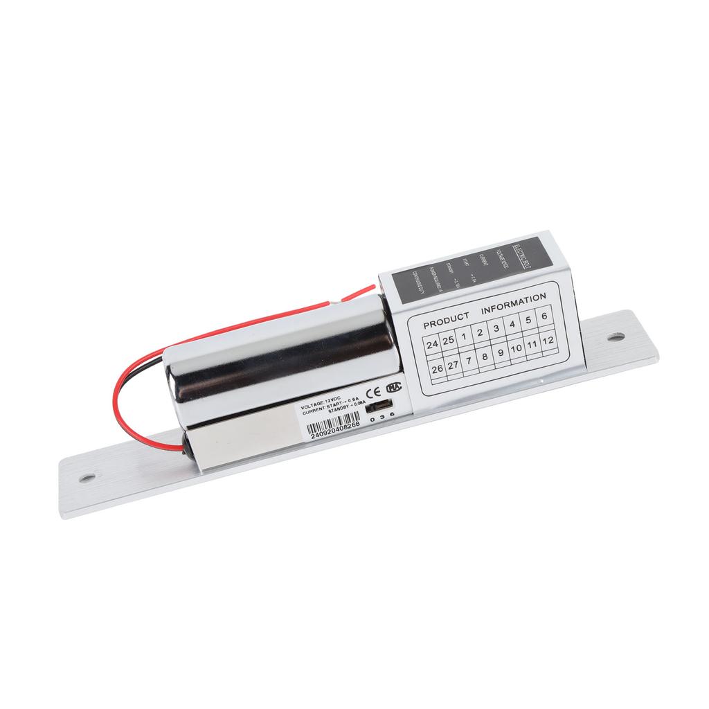 Elektrický závorový zámek 12V Nerezová ocel Hliníková slitina Magnetický Elektrický Dveřní Střelkový Zámek pro Přístup