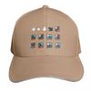 King Rolling Death Cradle Command Baseball Cap Contrast Two Tone Brim Snapback Flat Bill Strapback Dad Hat