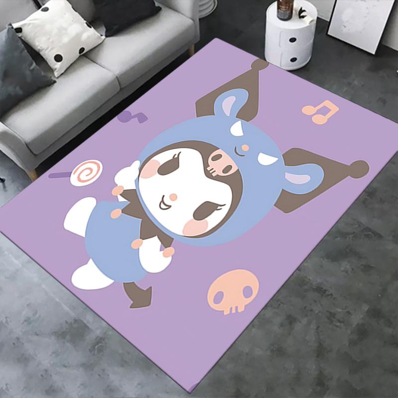 Office Rug Cute Character, Halloween Theme Anti-Slip Rug, Machine Washable for Living Room, Bedroom, Office, Multiple Sizes, Bedroom Mat, Decorative M