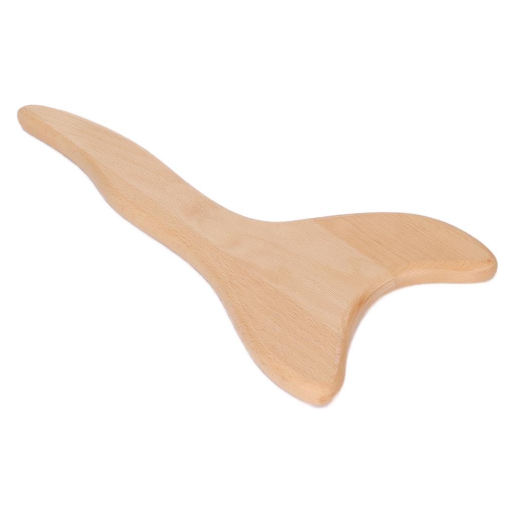 Beech Scraping Board Exquisite Wooden Guasha Massage Tool for Neck Body Meridian