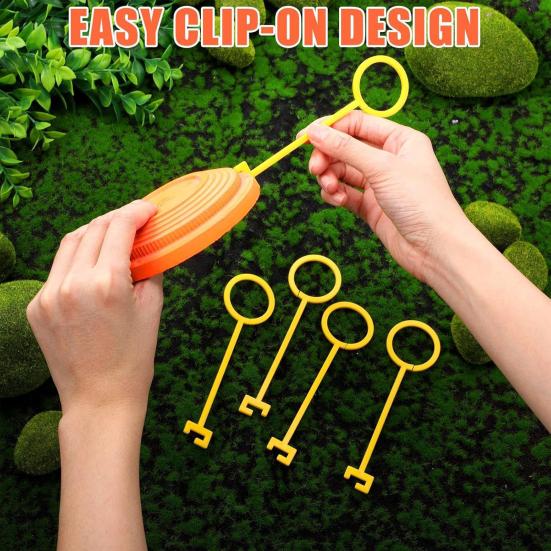 10 Stück Tontaubenhaken Schwerlast Witterungsbeständiger Kunststoff Tontaubenhalter Outdoor Schießübung Hängender Zielaufhänger