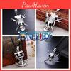 Stylish One Piece Black Alloy Skull Necklace For Young Adults, Featuring Sanji And Whitebeard