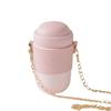 High Value Ceramic Imitation Thermos Cup for Girls Creative Shoulder Hanging Water Cup Outdoor Cute Mug with Lid Portable