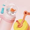 710ML Stainless Steel Whale Fountain Cup With Whale Sprinkler Handle Two Lid Straw Cup Durable Anti Drop Anti Overflow Fun Cup