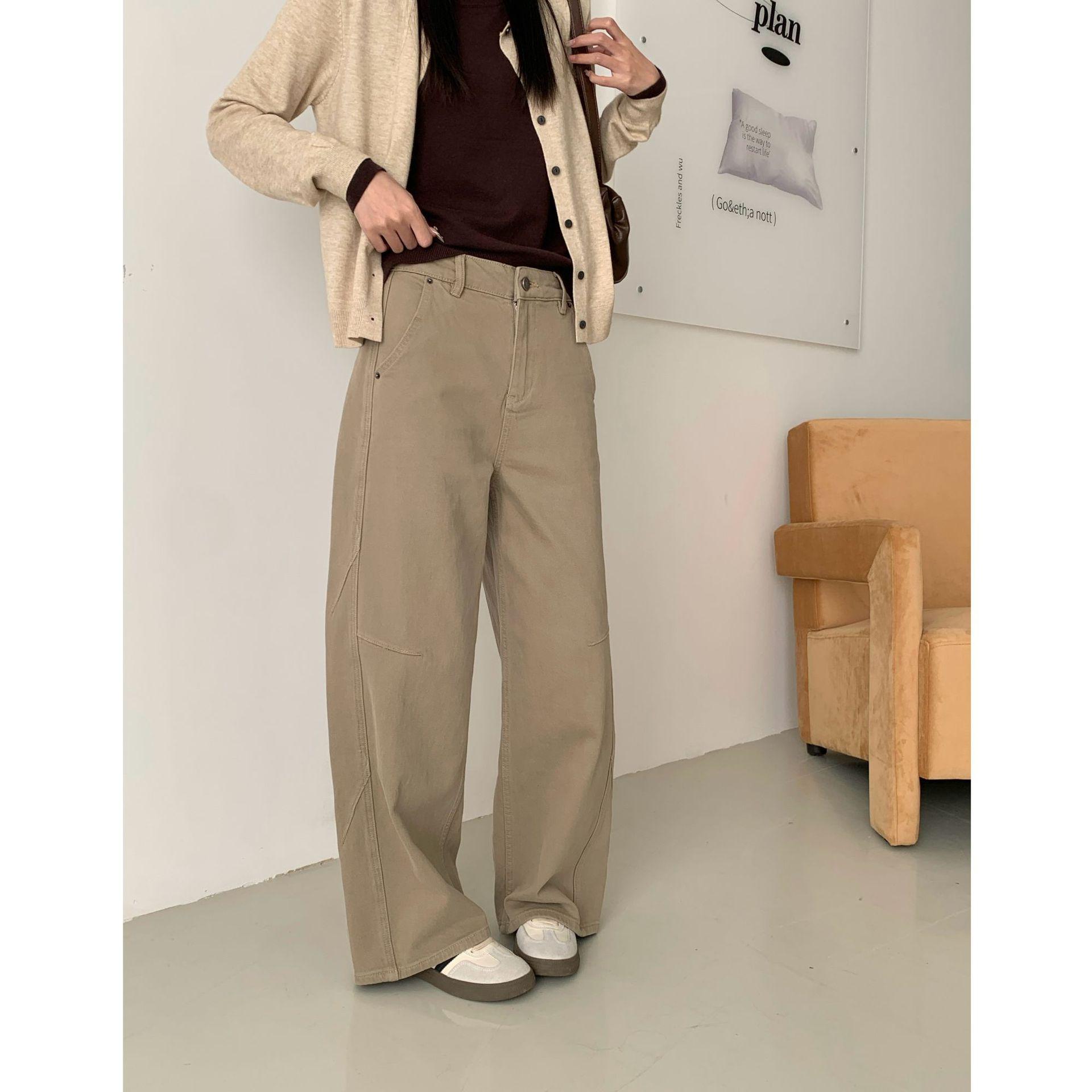 Women s Fleece-Lined High-Waisted Straight Jeans for Autumn/Winter XLarge