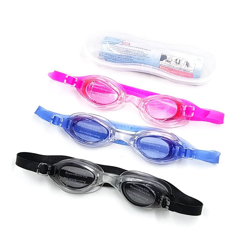 Gogle do pływania w pudełku wodoodporne gogle basen okulary do pływania męskie i damskie gogle do pływania płaskie światło gogle do pływania gogle do nurkowania